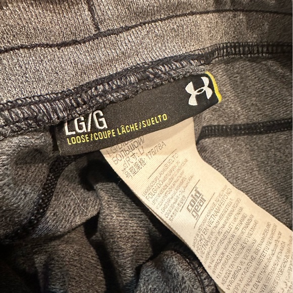Under Armour Men’s Grey Loose Cold Gear Jogger Pants Large - Picture 6 of 8